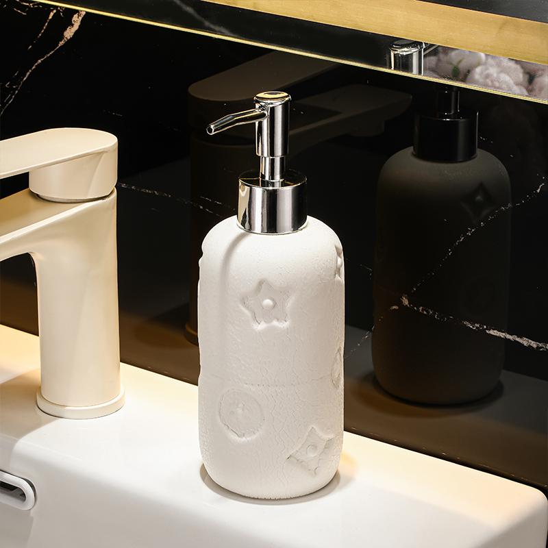 400ml luxury hand sanitizer bottle Hotel toilet shampoo shower gel lotion press bottle soap dispenser bathroom accessories