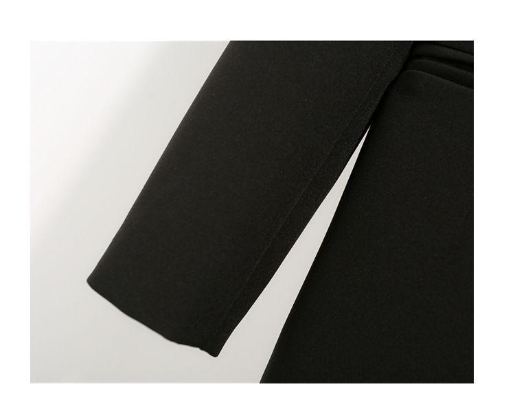 Chic 2025 Women's Loose Black Suit Coat - British Style, Korean-Inspired, Casual Professional Fashion