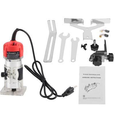Set de Herramientas Eléctricas de Mano para Recortar Madera, Laminar y Fresar 30000 RPM