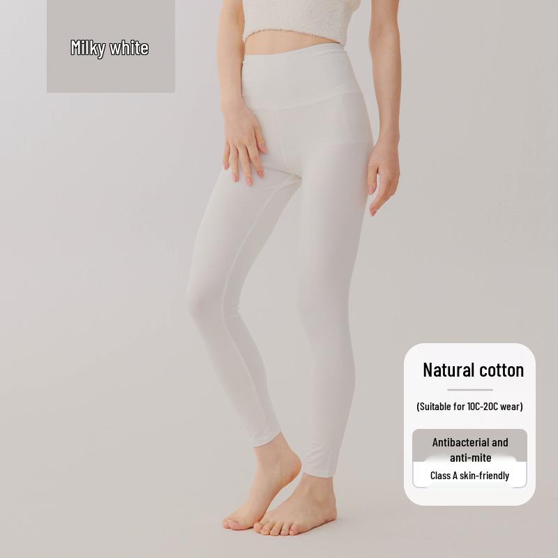 Women's High-Waist Cotton Slim Fit Warm Leggings for Autumn/Winter