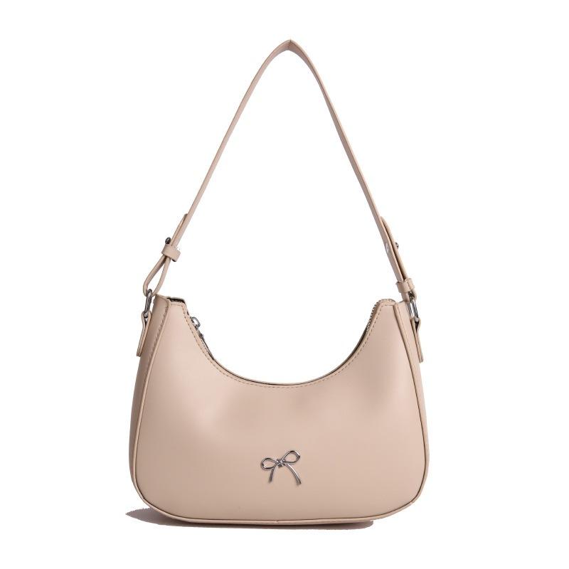 Summer new simple shoulder bag niche design fashion casual shoulder crescent bag tide