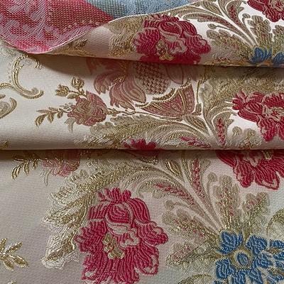 Retro Jacquard Fashionable Dress Fabric Embossed European Style Palace Full Dress Cheongsam Wedding Dress Fabric Designer Cloth