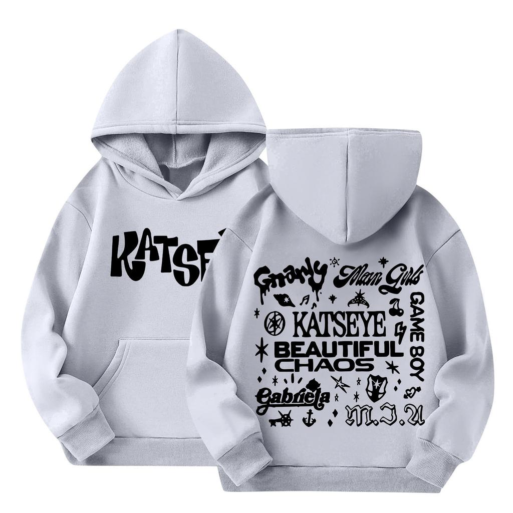 Children's Hooded Gradient Printed Long Sleeved Sweatshirt Loose Women's Sweatshirt Sweatshirt