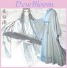 Elegante Traje Azul de Lan Wangji Para Eventos e Encontros de Cosplay de Mo Dao Zu Shi