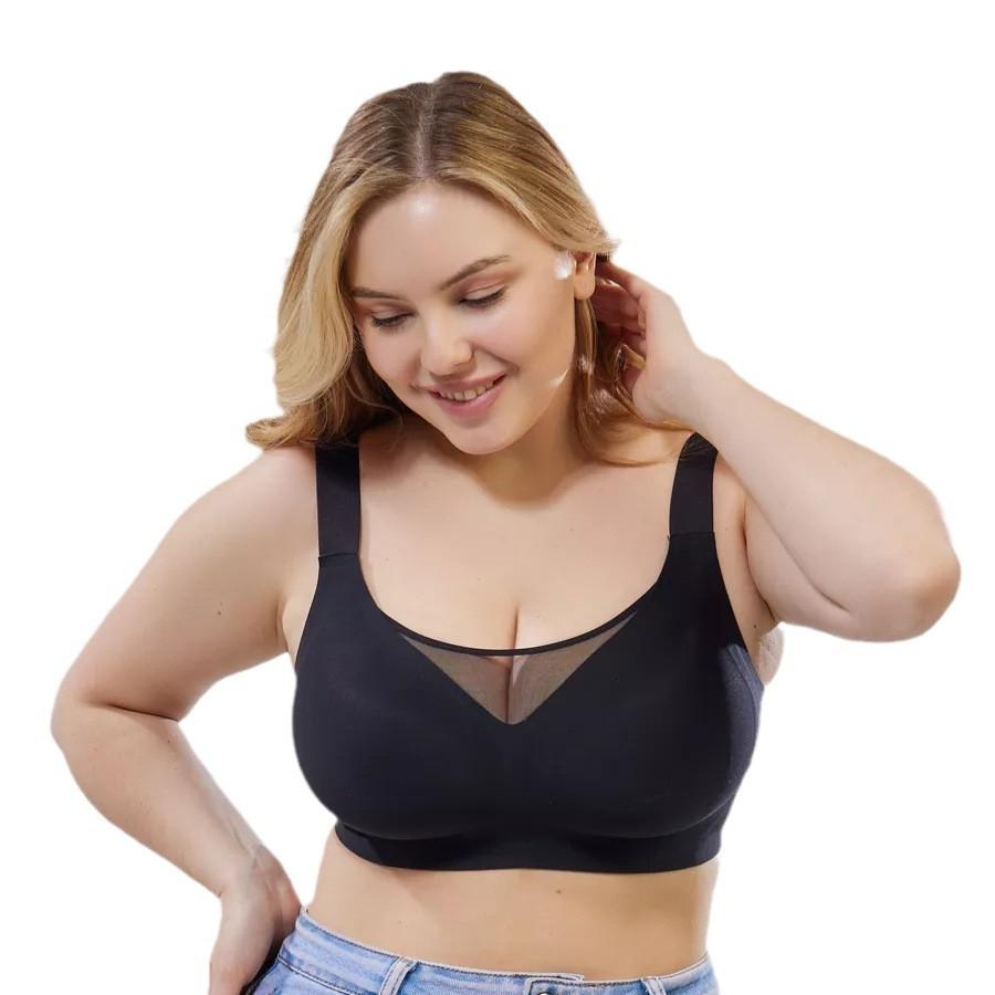 Unmarked Plus Size Bra for Women Anti Glare and Anti Sagging Gathering Plus Size Bra