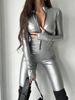 Women's Patent Leather Jumpsuit: Sexy Spring/Autumn Catwoman Cosplay Costume, Tight-Fit European/American Style.