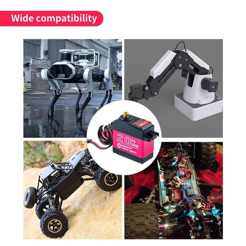 DS3218 PRO Waterproof Servo 20KG 180 270 Degree High Speed servo Metal Gear Digital Servo RC Servo for 1/8 1/10 Scale RC Cars