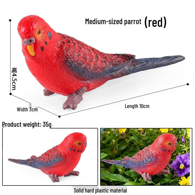 Children's Animal Simulation Toy Set: Eagle, Falcon, Secretary Bird, Owl Figurines