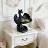 Creative Gothic Bird Tray Statue Decorative Crafts Funny Home Decoration 3D Printed Phoenix Desktop Ornaments Decor