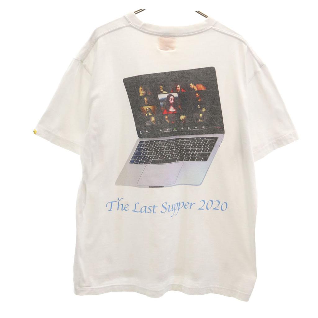 FR2 Print Short sleeve T-shirt M White Mona Lisa Men's Used