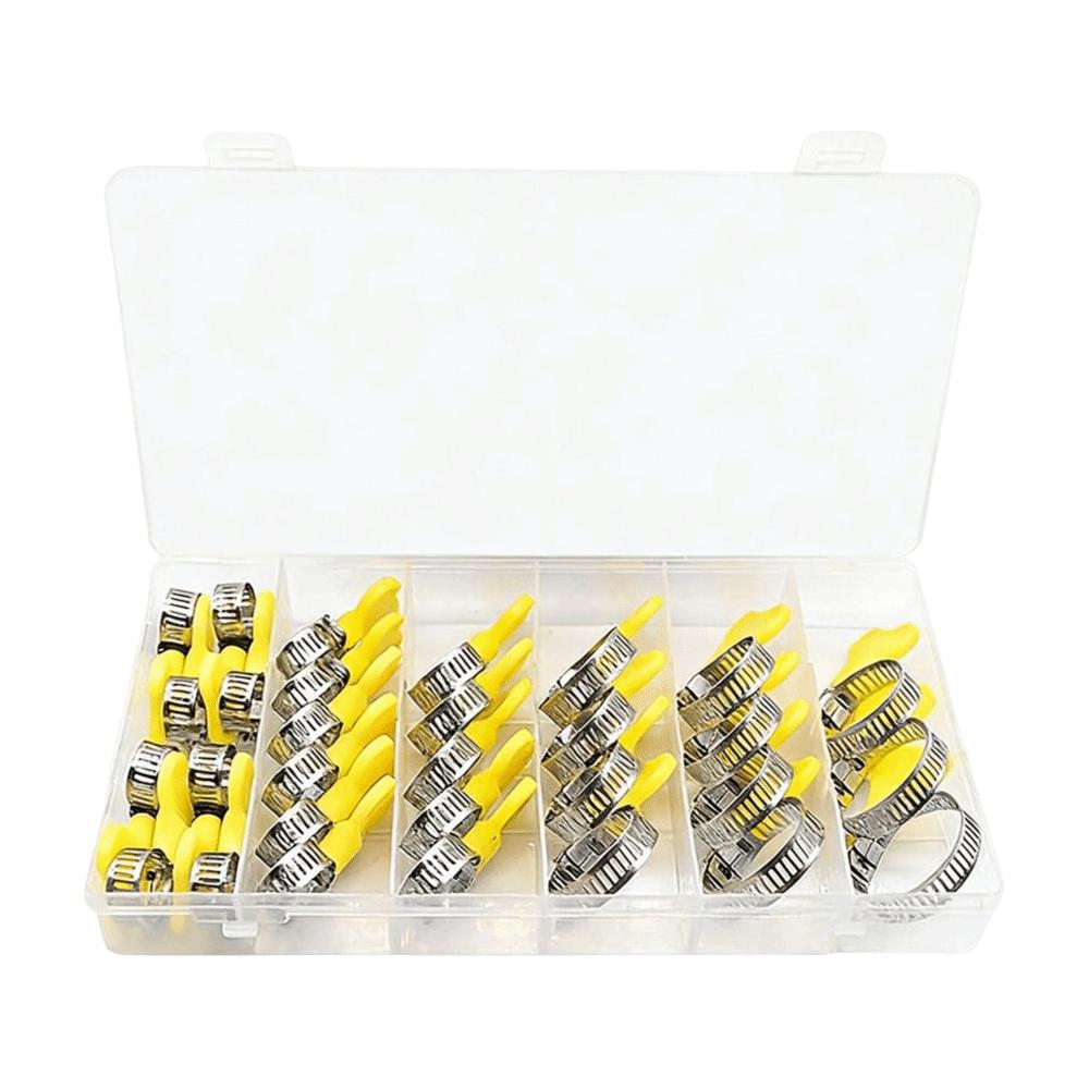 30pcs Hand Twist Design Stainless Steel Hose Clamps Butterfly Hose Clamp  Water Pipe