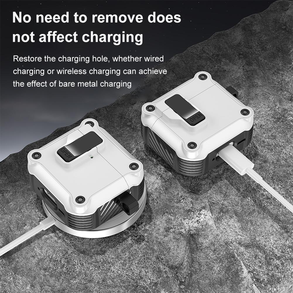 Lock Case for AirPods 4 Cover Protective Skin Case with Secure Lock Clip Earbud Case Cover for Airpod 4th Gen Charging Case 2025