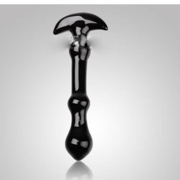 Black Anchor Shape Crystal Glass Massage Stick