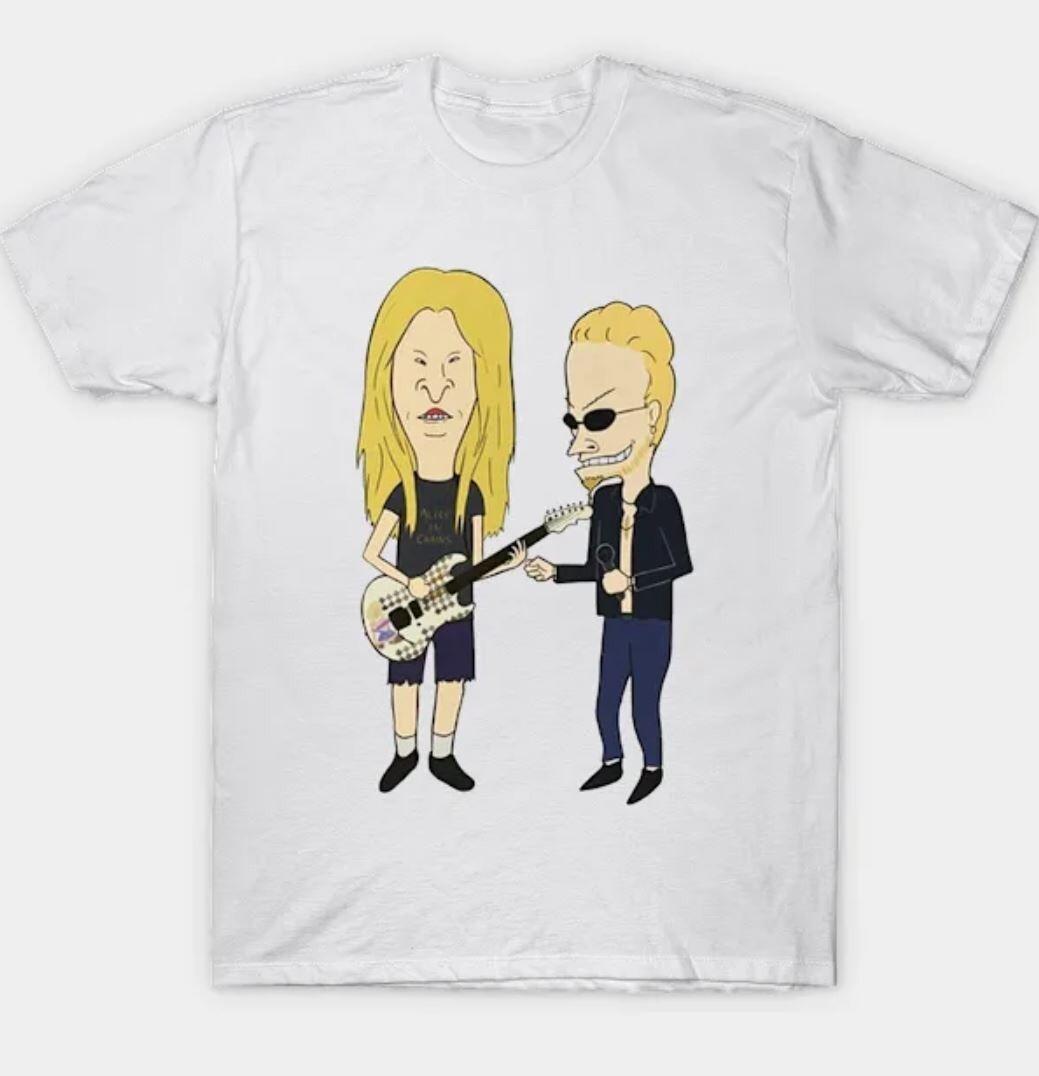 Alice In Chains Dirt Album Tour, alice two guitar in chains T-Shirt T3400 L