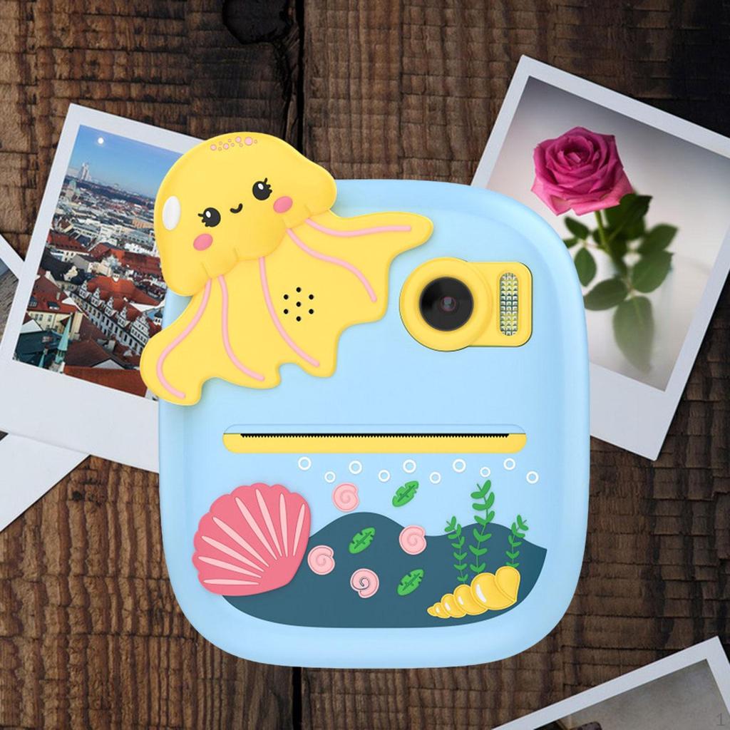 Kids Camera 2.4 inch Screen Digital Photo Printing Instantly for Family Holiday Gatherings