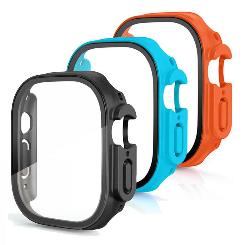3Pack Tempered Glass+Case PC Bumper Screen Protector Cover for Apple Watch Ultra 3 49mm for iwatch series Ultra 3 2 1 49mm