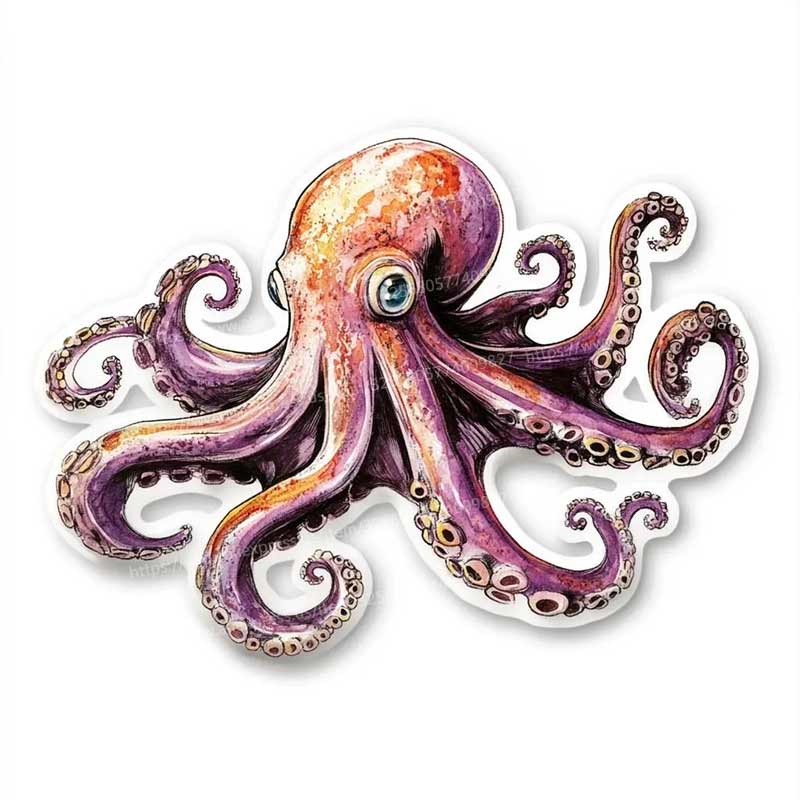 Octopus Tentacle Car Sticker Vinyl Decal Waterproof Rear Window Motorcycle Camper Bumper Truck Laptop Decoration Y210