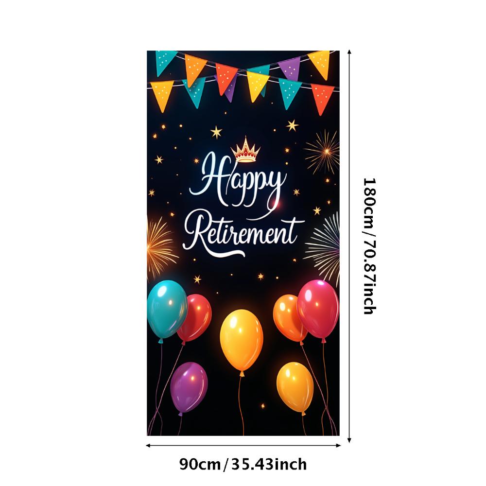 Party Banner Lightweight Celebration Banner Durable Retirement Decor for Retirement Party Milestone Celebration