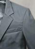 Handmade Soft Leather Lambskin Men's Blazer Gray Genuine Formal Stylish Wedding