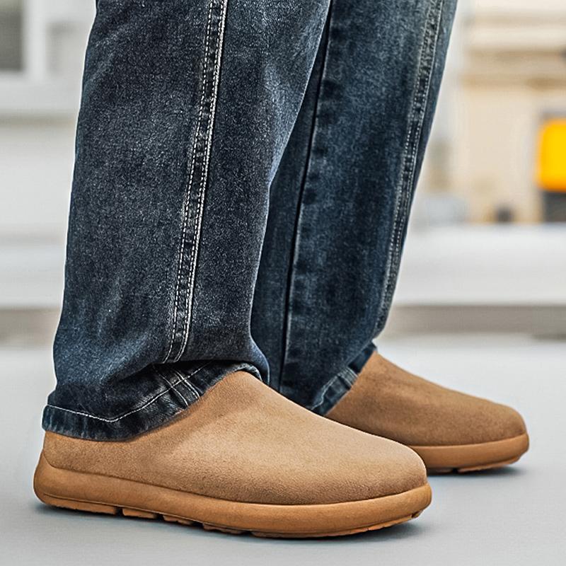 Men’s Summer Sandals Slipper Clogs Backless Mules Khaki Casual Shoes for Students Over Sized