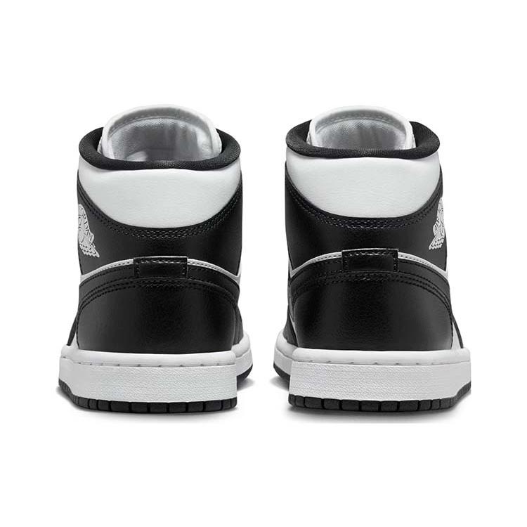 Jordan Air Jordan 1 Mid top Vintage Basketball Shoes Women's Black White DV0991-101(Team56-)