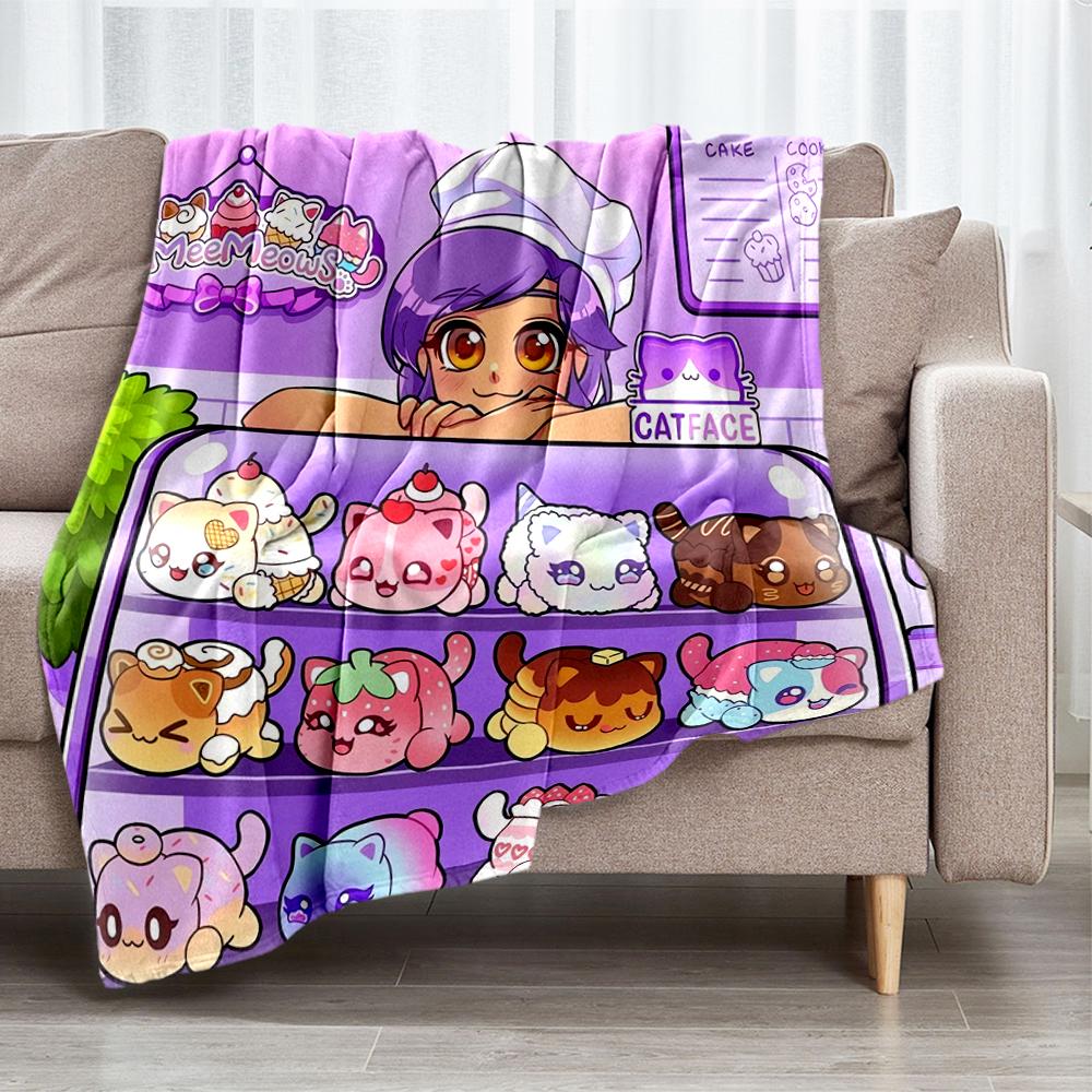 Aphmau Theme Printed Blanket - Perfect for Couch, Bed, Travel & Outdoor Use | Machine Washable, Cozy & Durable.