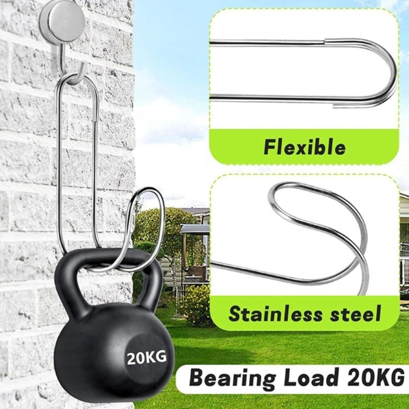 Sturdy Stainless Steel Hose Holder Wall Mounted Water Pipe Organizers for Garden Yard Garage
