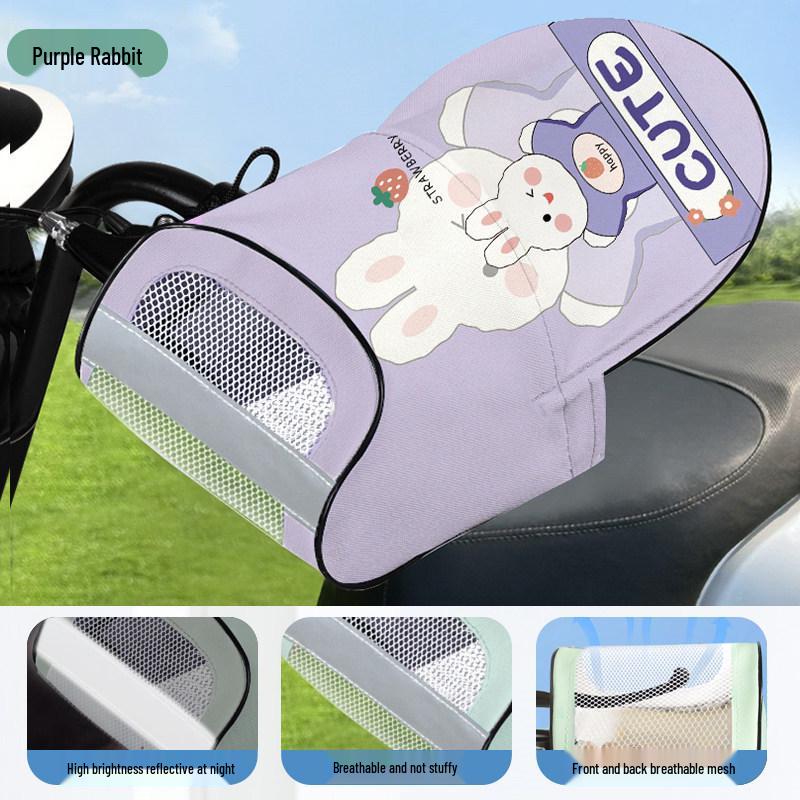 

Waterproof Electric Scooter Sunshade Gloves: UV-Protection Handlebar Covers for Summer One Size