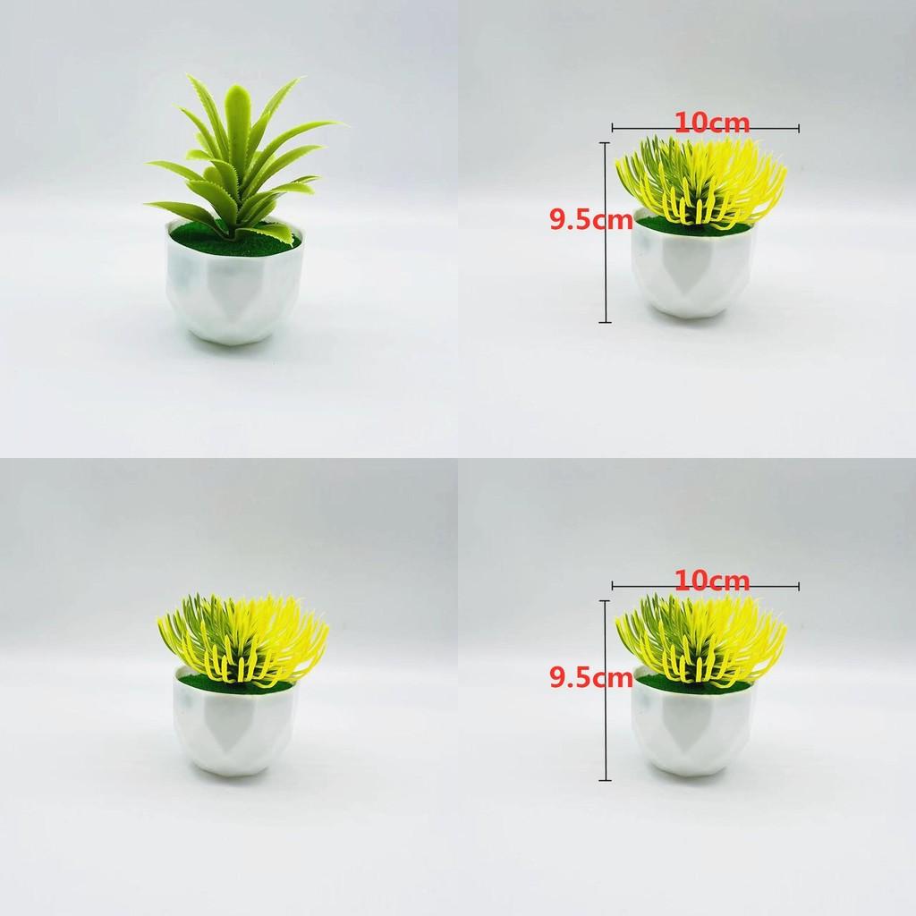 Plastic Succulent Fake Plant Pot For Home Decor And Gift