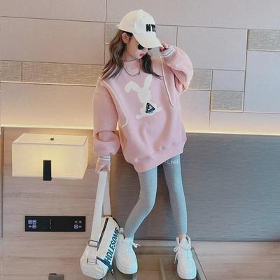 Mädchen Sweatshirt im koreanischen Stil - Frühling/Herbst 2023 Lässiges Modeoberteil für mittlere und große Kinder