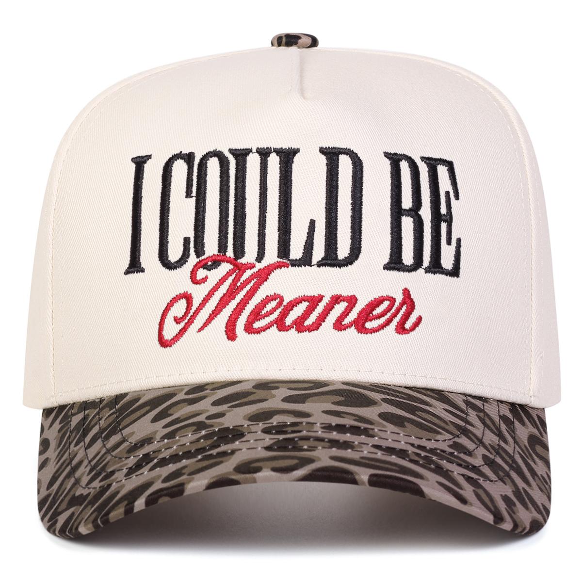 

Unisex I Could Be Meaner Embroidery Baseball Caps Spring Autumn Outdoor Adjustable Casual Hats Sunscreen Hat Sports Cap