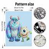 Disney DIY Pearl Painting Monsters, Inc. Decorative Painting Creative Ornaments Friends Gifts Desktop Furnishings Home Decoration