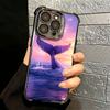 Humpback Whale Sea Giant Soft Phone Case For iPhone 15 16 17 Air 14 Pro Max 16E Plus 13 12 Mini Plating Anti-Fall Fundas