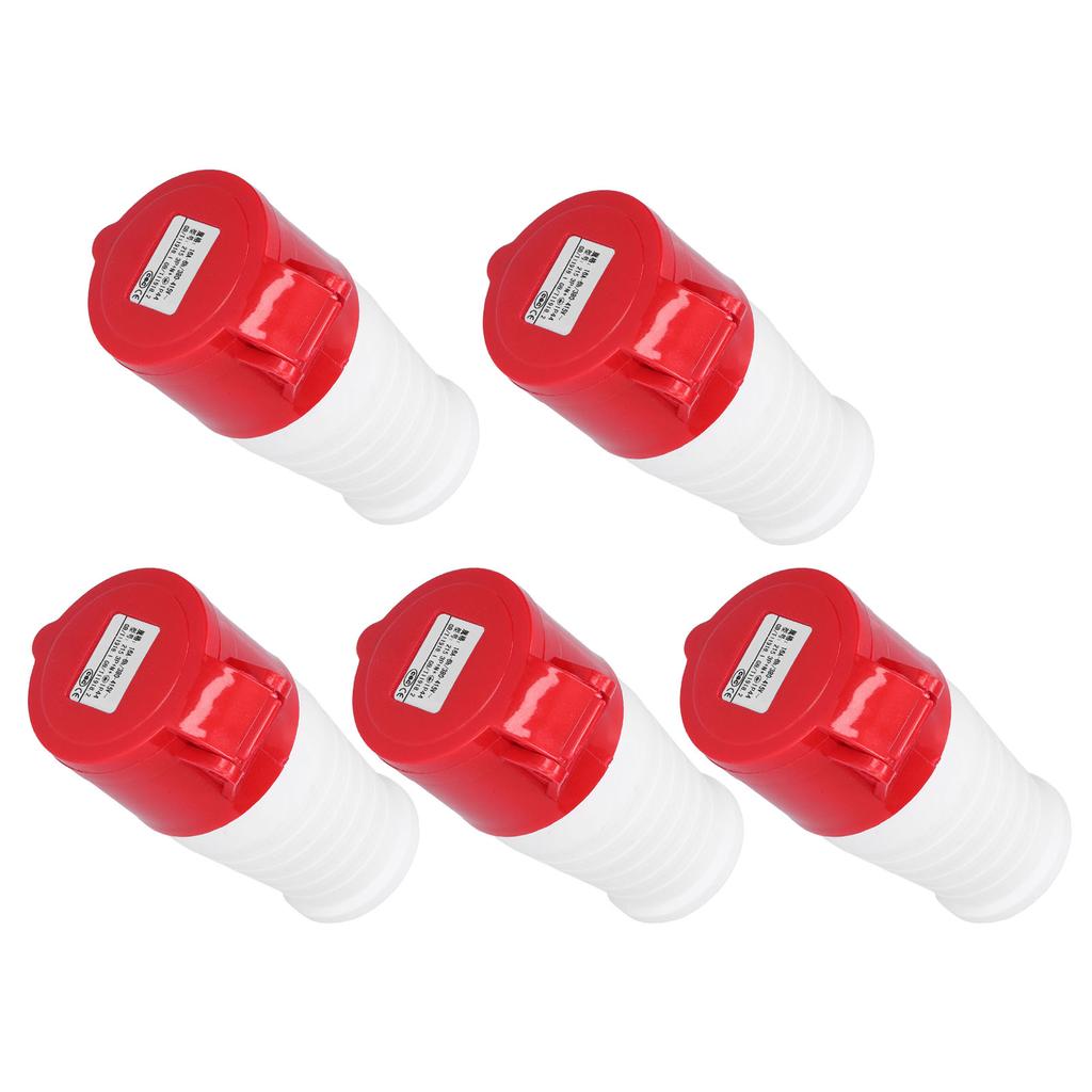 5 Pcs Power Industrial Connector Waterproof Industrial Quick Connector for Industry Agriculture 380V‑415V