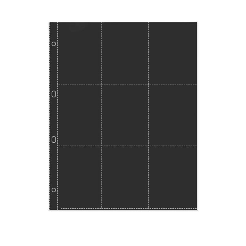 20Piece Plastic Photo Album Refill Page For Collectible Card Thick Clear Binder Pocket Sheet Protectors Photocard Sleeve