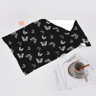 Butterflies Pattern (white) Soft Face Towel Quick Dry Pool Bath Cotton Towels Absorbent Quick