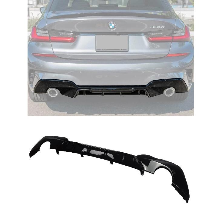 Performance Style Rear Diffuser For Bmw G20 G21 Rear Bumper Lip Splitter 320i 320d 330i 330d M Sport 2019-2022 Pre-Lci Bodykits
