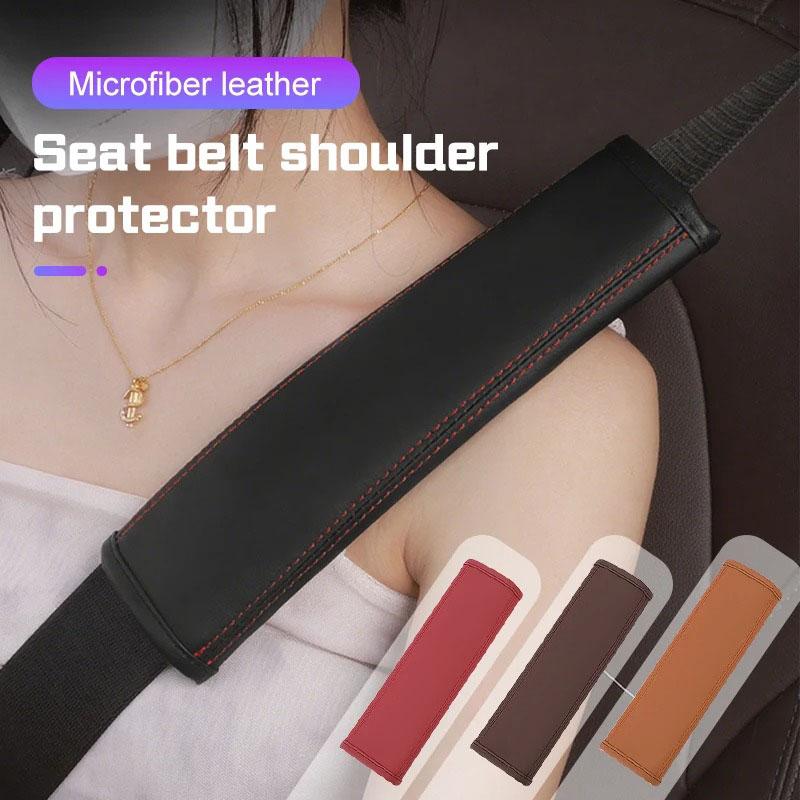 Car Seat Belt Leather Shoulder Pad,interior Decoration,car Accessories,for BMW M G22 F30 F10 X3 X5 X6 E39 E46 E36 E90 G20 G30