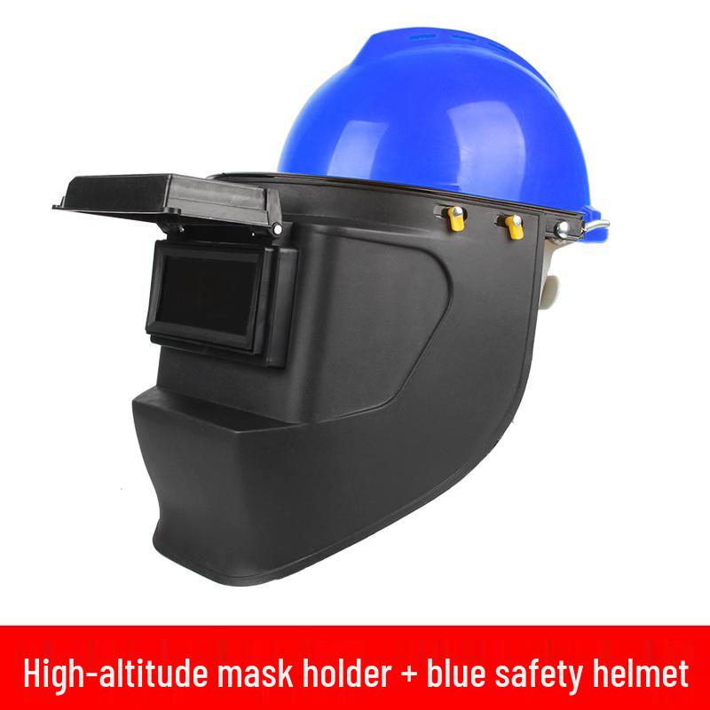 Adjustable Full-Face Flip-Up Welding Mask: Anti-Splash, Breathable, High-Temperature Resistant