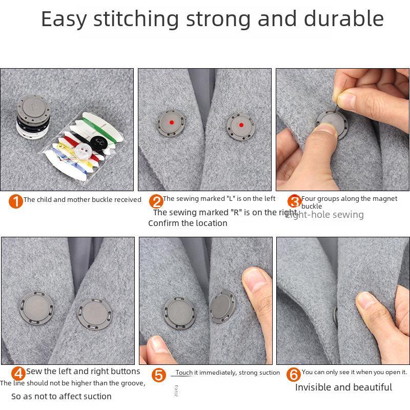 Mocna Klamra Magnetyczna do Swetrów i Kardiganów - Ukryte Zapięcie Matka i Dziecko