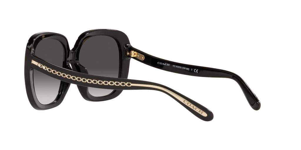 Coach HC8323U BLACK 56 Women's Sunglasses,