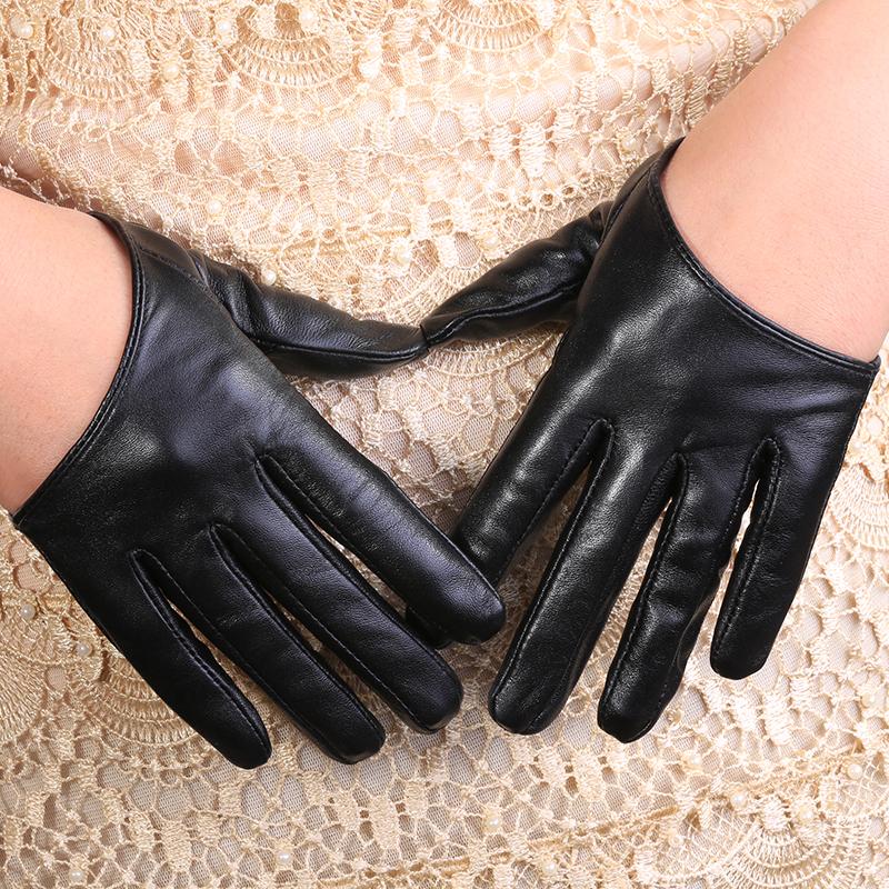 Sexy Ladies Touch Screen Party Opera Sheepskin Spring Women Leather Gloves