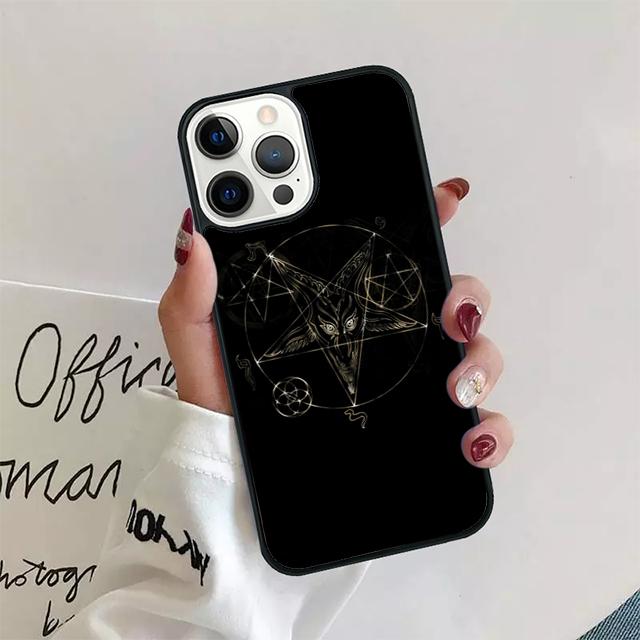 Satanic Scary Skull Coque Shell For iPhone 17 Air 15 16 14 13 12 Pro Max 11 Pro Max Plus Phone Case Cover