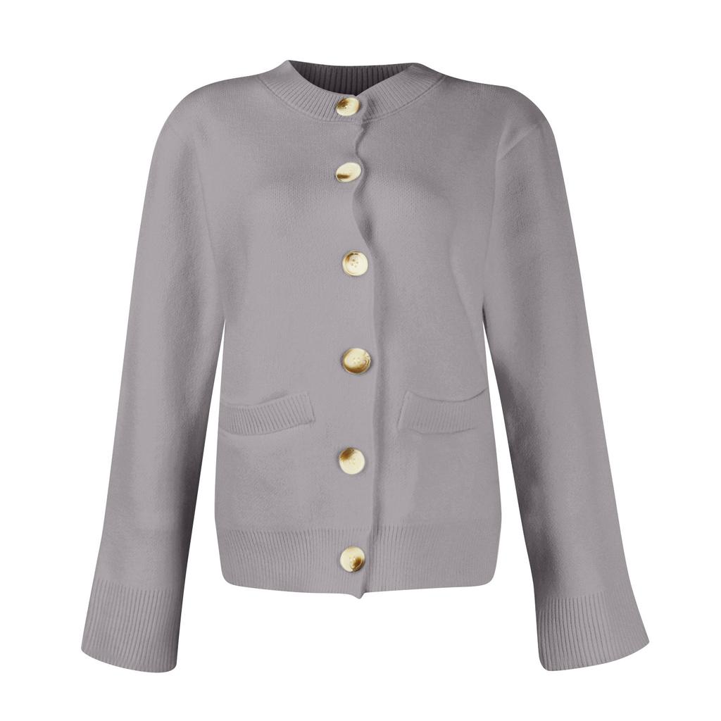 Γυναικείες Πλεκτές Ζακέτες Kate Casual Μακρυμάνικες Ανοιχτές Μπροστά με Κουμπιά ΜΟΝΤΕΡΝΑ ΖΑΚΕΤΑ ΜΕ - ΦΑΡΔΙΑ ΜΑΝΙΚΙΑ