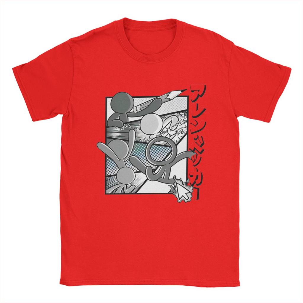 Humor Alan Becker Manga T Shirt Men Women 100% Cotton Tee Shirt Birthday Gift Clothing