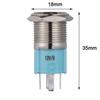 16MM Car Horn Reset LED Push Button Momentary Switch Auto Household Gas Water Heater Light Push Button Automobile Accessories