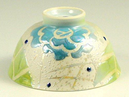 Arita Ware, Teisen Kiln, Lustre Rose Pattern, Pair of Tea Bowls (husband and Wife's Tea Bowls)