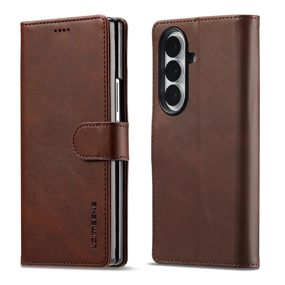 Wallet PU Leather For Samsung Galaxy Z Fold 7 6 5 4 3 Fold7 Fold6 Fold5 Fold4 5G Phone Case with Card Holder Book Cover
