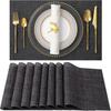 Heat Resistant Placemats Reusable Wear-Resistant Stain-Proof Table Non-Slip Heat-Insulating Mats Protectors for Dining