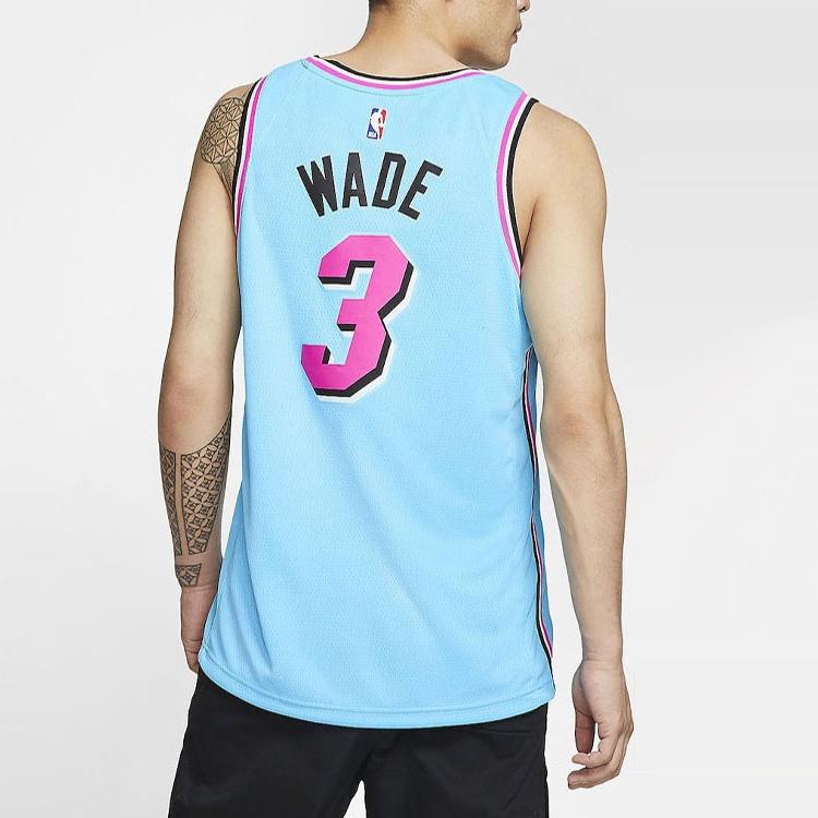 Nike NBA Dwyane Wade Miami Heat 2019/20 ViceWave City Edition Swingman Jersey #3 Men's AV4650-425